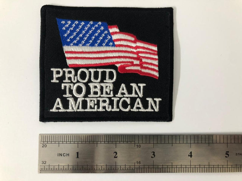 Proud To Be An American Motorcycle Vest Patch
