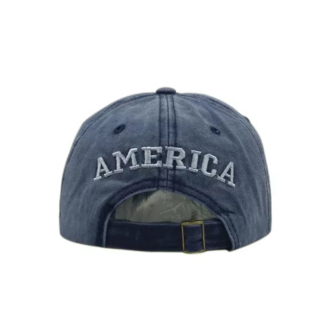USA Flag Embroidered Cotton Soft Baseball Style Cap