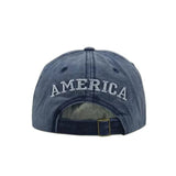 USA Flag Embroidered Cotton Soft Baseball Style Cap