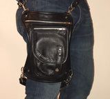 Mara Leather Drop Leg Thigh Bag W/Concealed Carry Pocket - Large