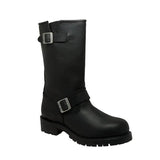 1440 Men's Black Engineer Soft Boots - MARA Leather