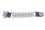 4pcs/set Leather + Stainless Steel Motorcycle Vest Chainmail Extenders Snap - Eagle Landing - MARA Leather