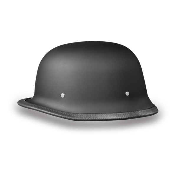 D.O.T German Motorcycle Helmet - Dull Black
