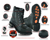 Men’s Side Zipper Waterproof Ankle Protection Boots - MARA Leather