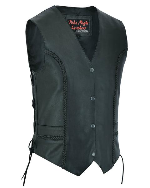 Miles Queen Ladies Biker Vest - MARA Leather