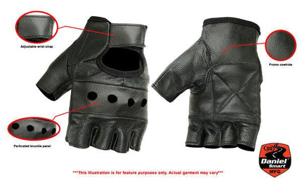 Economy Fingerless Multi-Use Leather Gloves - MARA Leather