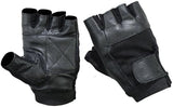 Leather / Mesh Fingerless Gloves - MARA Leather