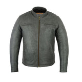 Men's Sport Cruiser Jacket (GRAY) - MARA Leather