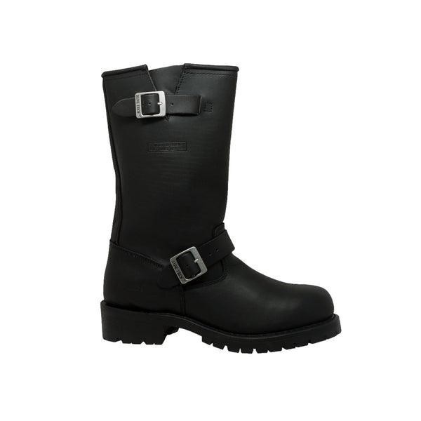 1440 Men's Black Engineer Soft Boots - MARA Leather