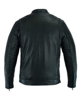 Men's Outlaw Style Modern Utility Motorcycle Jacket
