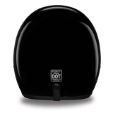 D.O.T. Daytona Cruiser Motorcycle 3/4 Helmet - HI-GLOSS BLACK