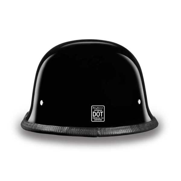 D.O.T German Motorcycle Helmet - Gloss Black