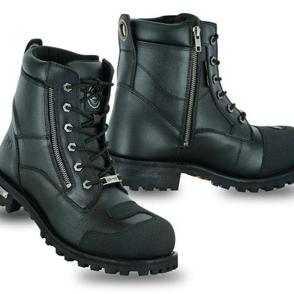 Men’s Side Zipper Waterproof Ankle Protection Boots - MARA Leather