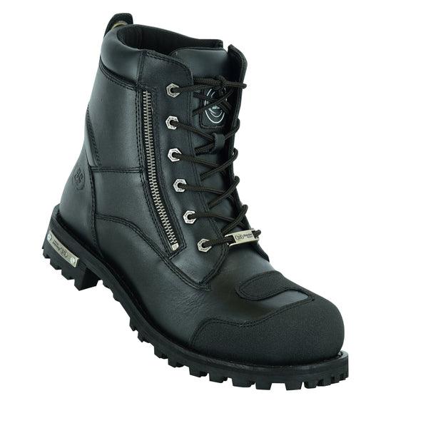 Men’s Side Zipper Waterproof Ankle Protection Boots - MARA Leather