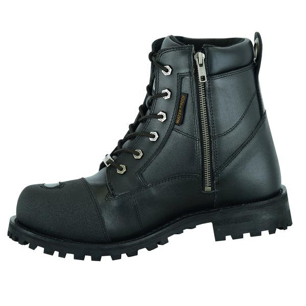 Men’s Side Zipper Waterproof Ankle Protection Boots - MARA Leather