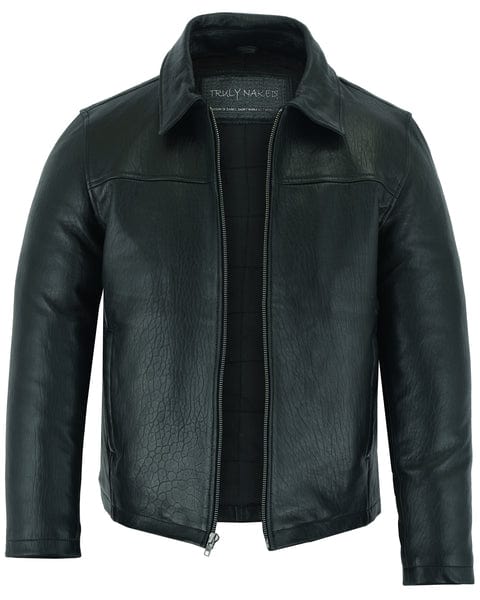 Men's Drum Dyed New-Zealand Lambskin Classic Biker Jacket