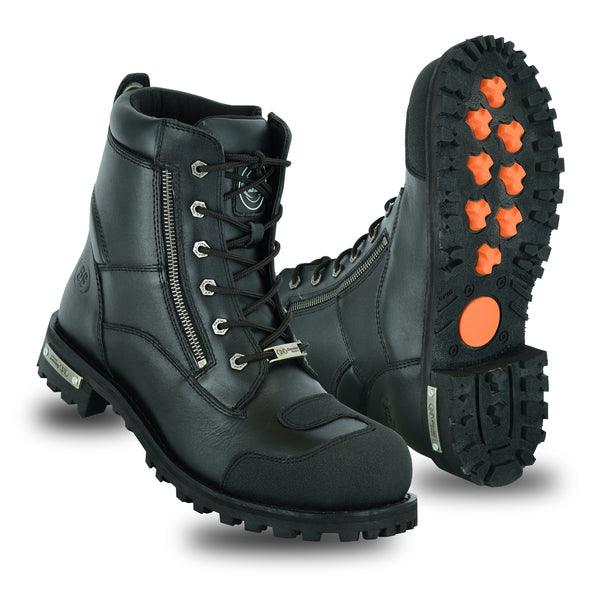 Men’s Side Zipper Waterproof Ankle Protection Boots - MARA Leather